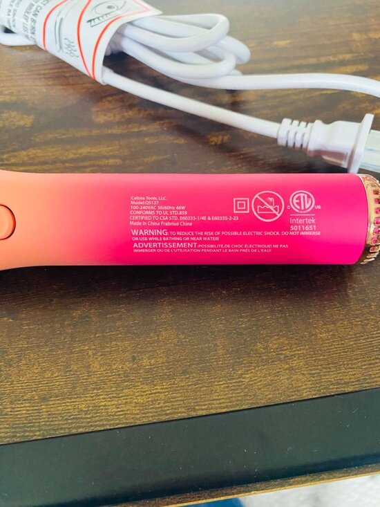 Calista AirGlide Cool Breeze Hair Styler Pink 280°F-430°F Ionic Technology